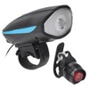 USB Charging Bike Headlight with 120DB Loud Horn Bicycle Light