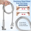 Operitacx Sink Sprayer with Hose, Universal Pull Out 304 Stainless