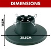 GEEZY Christmas Tree Stand for Live Tree, Heavy Duty Adjustable