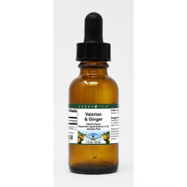 Terravita Valerian & Ginger Glycerite Liquid Extract (1:5) - Vanilla Flavored (1 oz, ZIN: 523143)