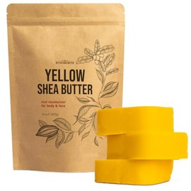Yellow Shea Butter by Better Shea Butter - African, Raw, Pure - Use Alone or in DIY Body Butters, Lotions, Soap, Eczema & Stretch Marks Products, Loti