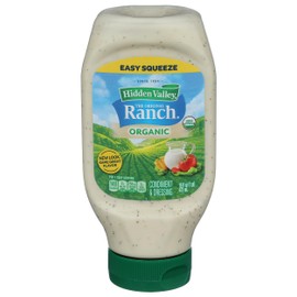 Hidden Valley Original Ranch Organic Salad Dressing & Topping, Gluten Free - 16 Ounce Bottle (Package May Vary)