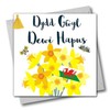 Welsh Language Tassel Embellished St David's Day Greeting Card, Saint