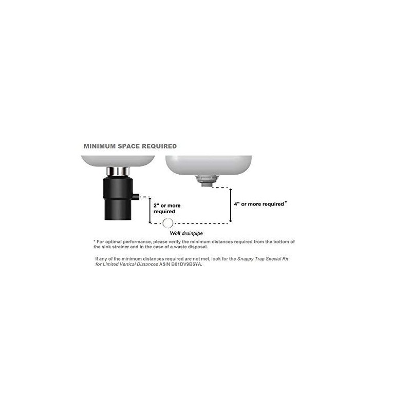 Snappy Trap Double Bowl Kitchen Sink Drain Kit, 1-1/2" with
