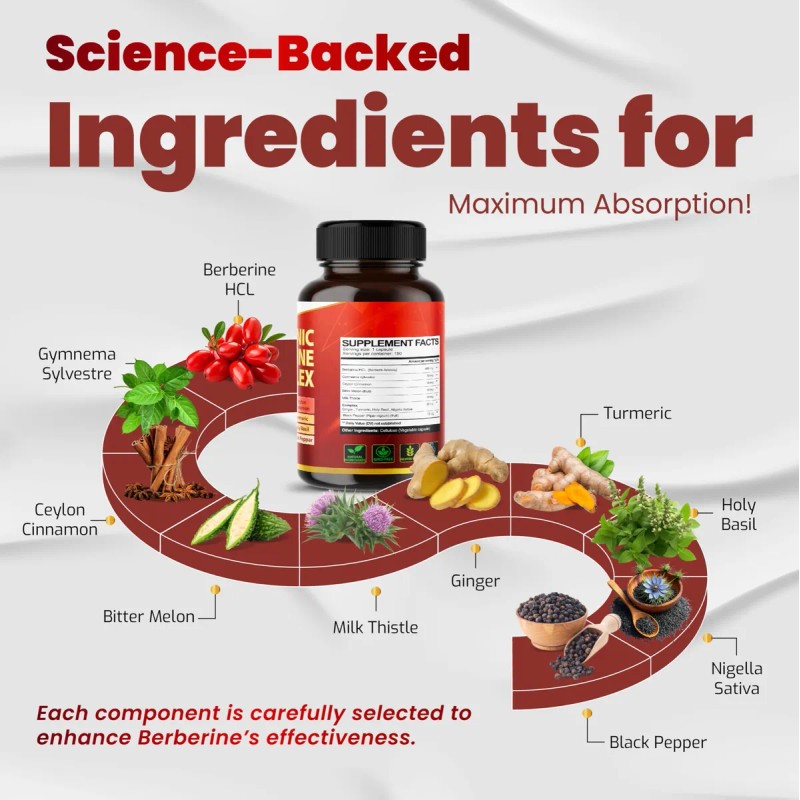 Vegatot Glucosavior Berberina 150 Cápsulas