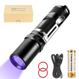 LIGHTFE UV Flashlight Ultraviolet Lamp UV 303 AIPX-8 Waterproof Hand Lamp Long Life Multi-Purpose Flare 395 NM Portable UV Flashlight