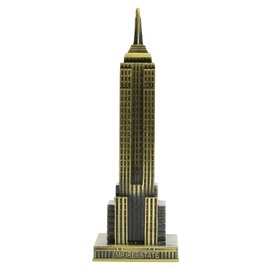 ASUNFO 7.1 Inch Empire State Building Statue Figurine New York City Souvenirs for Home Office Decor(Antique Copper)