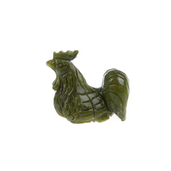 Yuchengstone Chinese Zodiac Sign Figures, Made of High-Quality Green Marble,