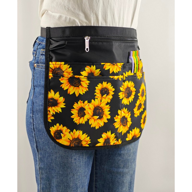 Waterproof Server Apron for Women with 5 Pockets,Quickly Put on