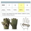 CubePlug Mens Breathable Padded Fingerless Motorcycle Gloves Half Finger Gloves