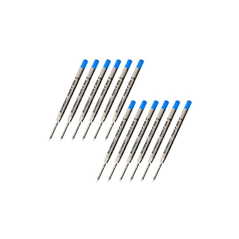 Schmidt P900 Parker Style Ballpoint Pen Refill, Fine Point, Blue