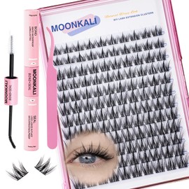 Wispy Lash Clusters Kit Natural Eyelash Extension Kit 10-16MM Manga Cluster Eyelash Extensions Kit Waterproof Lashes Clusters Glue 120Pcs Individual Lashes Handmade Versatile Eyelashes Clusters Kit