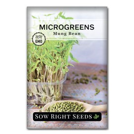 Sow Right Seeds - Mung Bean Seeds for Planting - Non-GMO Heirloom Seeds with Instructions to Plant and Grow in Your Vegetable Garden
