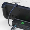 Docking Station for Steam Deck 6 in 1 RGB Lights
