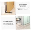 TEHAUX 1Pc Sliding Door Floor Guide Stop Barn Door Stopper