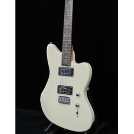 KGD Jazzmaster Mahogany Solid Body Electric Guitar,Roasted Maple Neck and Rosewood fingerboard,Bone Nut,6-String H-H Guitar,Professional/Full Size/Electric Guitars for Adults