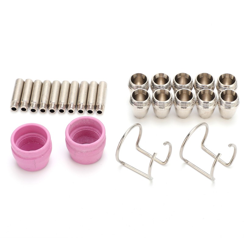 Plasma Cutting Torch Consumables Kit Electrode Contact Tip Ceramics Nozzle