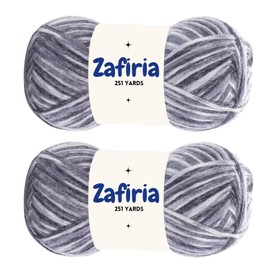 251 Yards Pack 2 Art of Yarn Crochet Knitting Metallic Sheen Soft Worsted 3 Baby Chunky Plush Acrylic 9% Wool - 21% Acrylic - 70% Polyamide 100grx2 3.5 oz 251yardsx2 Shiny Sparkle 305