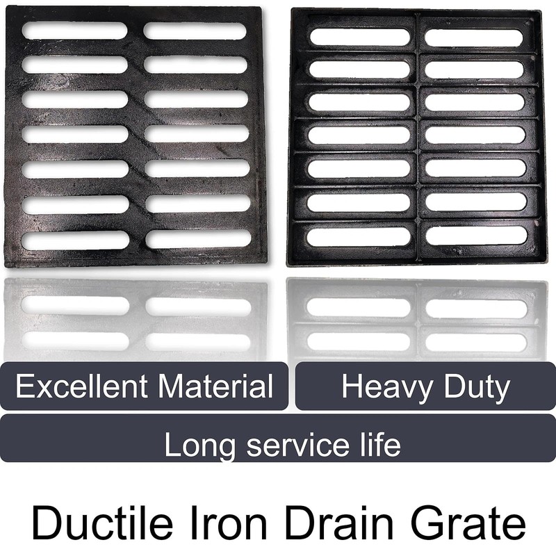 Cast Iron Drain Grate, 16x16 Outdoor Drain Cover, B125 Class
