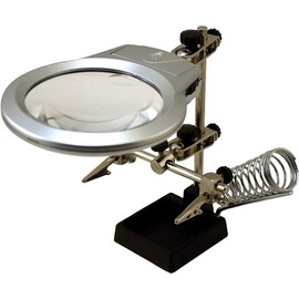 Enkay 4025 Helping Hands with Soldering Stand, Led Light and 2X 6X Magnifier.