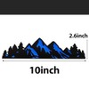 10 Inch Snow Mountain Graphic Logo Badge, Trunk Mountain Logo