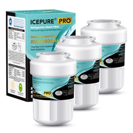 ICEPURE PRO RWF0600AH NSF/ANSI 401 NSF/ANSI 53 Certified Replacement For GE MWF Refrigerator Water Filter, MWFINT, MWFA, HDX FMG-1, GSE25GSHECSS, 46-9991, GSH25JSDDSS, GSHS6LGBBHSS, PC75009, 3PACK
