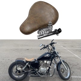 KEEPDSGN Retro Brown Motorcycle Bobber Solo Seat Spring For Honda Rebel 250 CMX250C 300