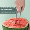 Watermelon Cutter Slicer,Stainless Steel Watermelon Cube Cutter Quickly Safe Watermelon