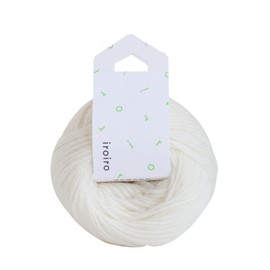 Yokota DARUMA iroiro 01-1410-0001 Wool Yarn Col.1 Off-White, 0.7 oz (20 g), Approx. 254.4 ft (70 m), 3 Ball Set