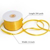 Gliberli Yellow Satin Ribbon 1/4 inch X 200 Yards Fabric