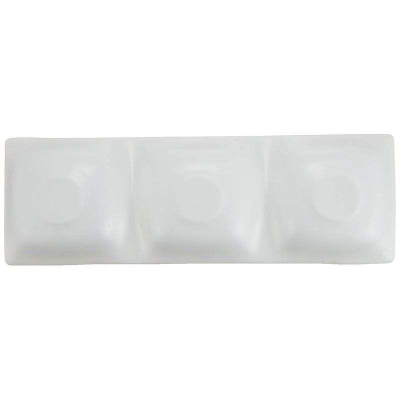 Tableware East Buffet Plate 3 Serving Plates 10" White Divider