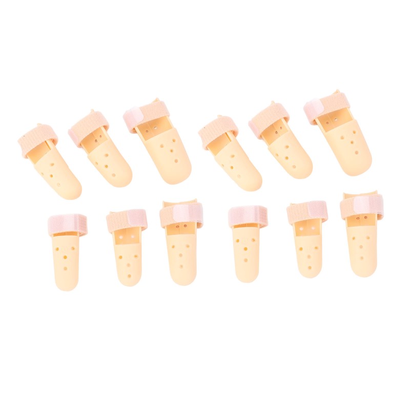 12pcs Finger Splint Brace Mallet Finger Stabilizer Adjustable Finger Immobilizer