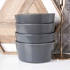 Stone Lain Coupe Stoneware Set of 4, Bowls, Gray Matte