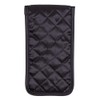 Quilted Satin Soft Eyeglass Case (Pouch), Black Without Front Bow