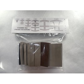 Trim-A-Slab PVC Expansion Joint Filler (6 Pack, 3" x 0.1875", Grey, Black, Walnut)