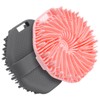 Silicone Body Scrubber with Foaming Effect, Food-Grade Safe, Pink, Soft
