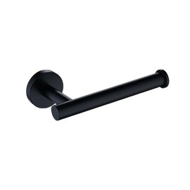 Black 304 Stainless Steel Wall Mount Bathroom Hardware Accessories Set Accessories Towel Rack Toilet Paper Holder Towel Bar Hook,Black Paper Holder