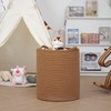Homlikelan 90L Oversize Woven Laundry Basket,Cotton Tall Laundry Hamper for