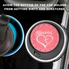 NYTKL 2PCS Car Cup Holder Coaster, 2.76 Inch PVC Anti