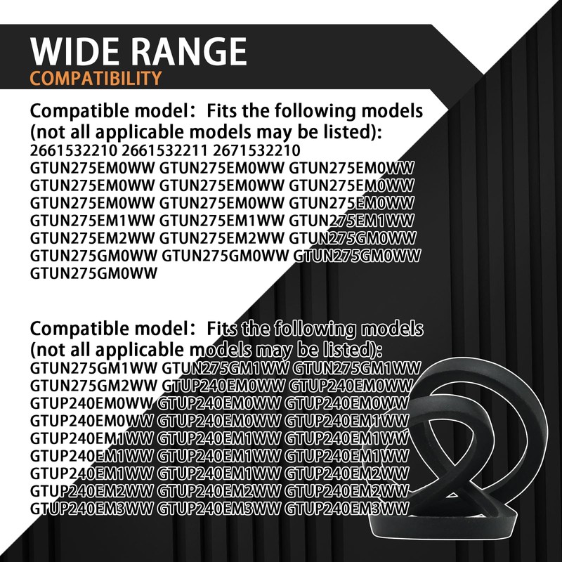 WH01X20436 Washer Washing Machine Drive Belt Fits for GE Dryer