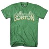 Chowdaheadz Boston Irish Skyline T-Shirt - Unisex Vintage Tee Soft