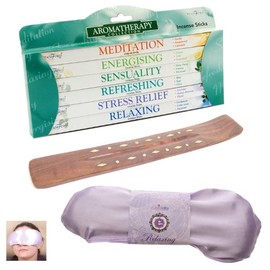 Relaxation Incense and Eye Pillow Set