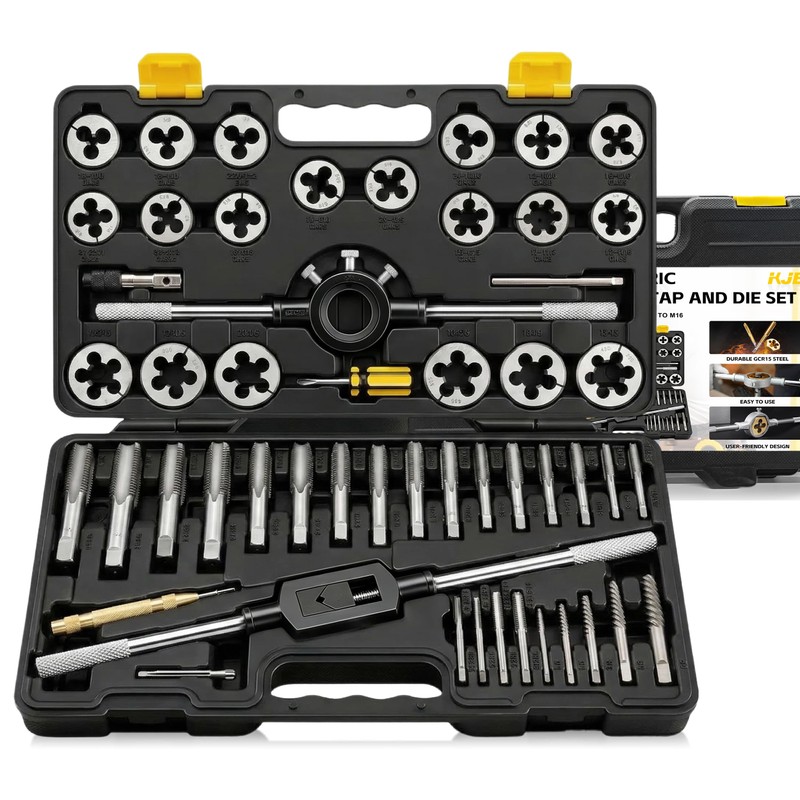 KJE 52PCS Large SAE Tap and Die Set, Jumbo Tap