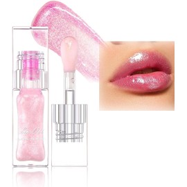 Magic Color Changing Lip Oil Aceite Labial Hidratante y Voluminizador Bálsamo Labial Brillante, No Pegajoso, Lip Glow Oil, Transparente, Cuidado Labial