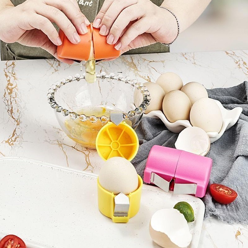 SSKHE 3 PCS Egg Cracker Tool, Egg Separator Tool Portable
