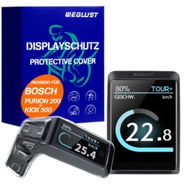 WEGLUST Protective Case Set for Bosch Purion 200 Display (BRC3800) & Kiox 500 Display (BHU3700) - Screen Protector from Scratches and Bumps - Ebike Accessories
