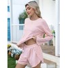 Kistore Womens 2 Piece Long Sleeve Pajama Sets Side Split
