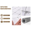 Livestock Fence, 4ft X 164ft Galvanized Wire Field Wire Fencing,