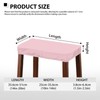 Bivxisrvo Pink 2pcs Rectangle Stool Covers Stretch with Elastic Bar