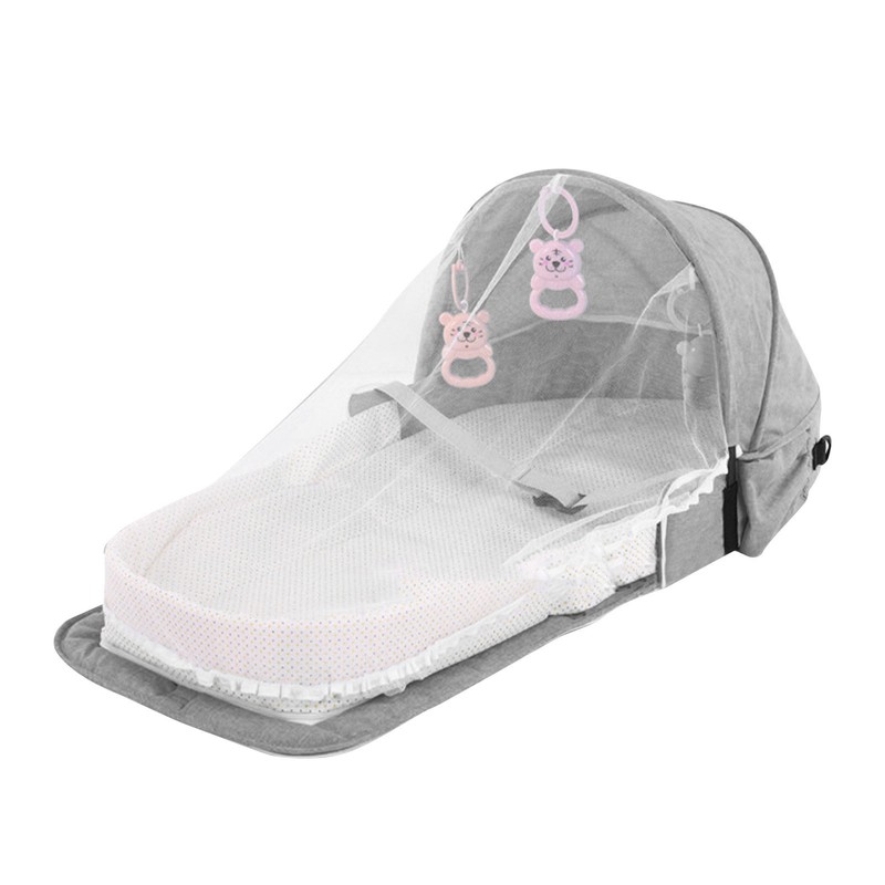 Fold Travel Crib Mosquito Curtain Waterproof Detachable Multifunctional Portable Travel